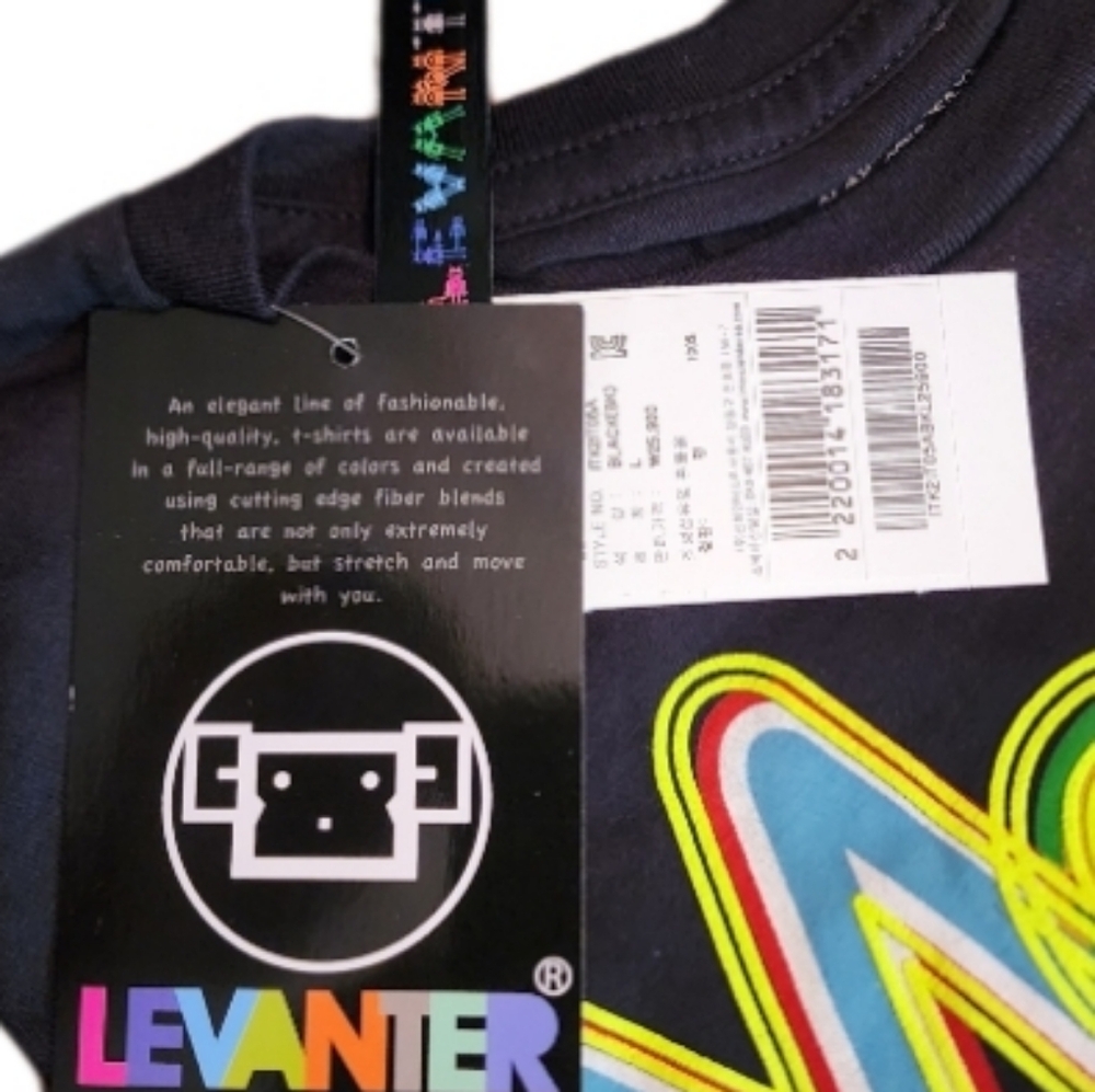 Levanter F***N Monday T-Shirt Black & Multicolor Size L - Picture 7 of 11